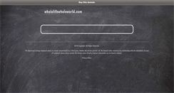 Desktop Screenshot of mind.wholelifewholeworld.com